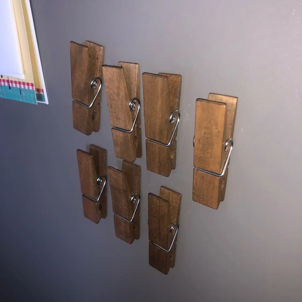 Wood Clothespin Magnets